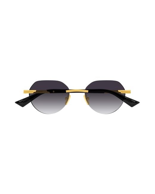 Bottega Veneta Blue Bv1379S Round Sunglasses