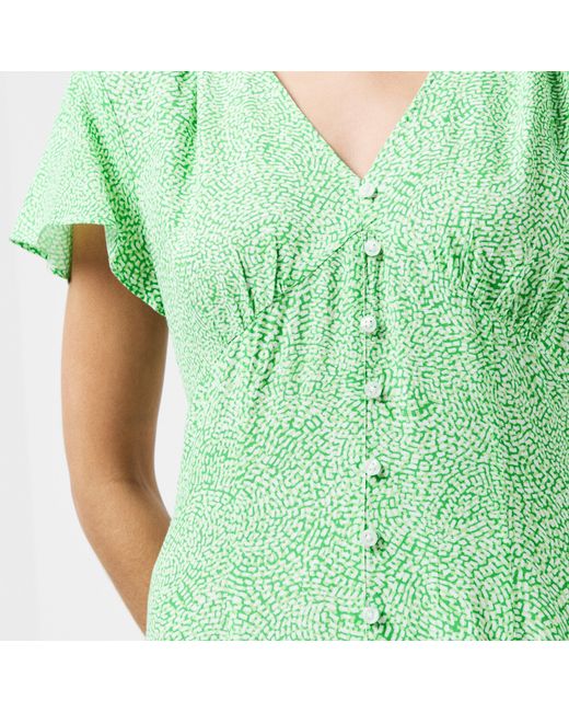 French Connection Green Bernice Tea Dress