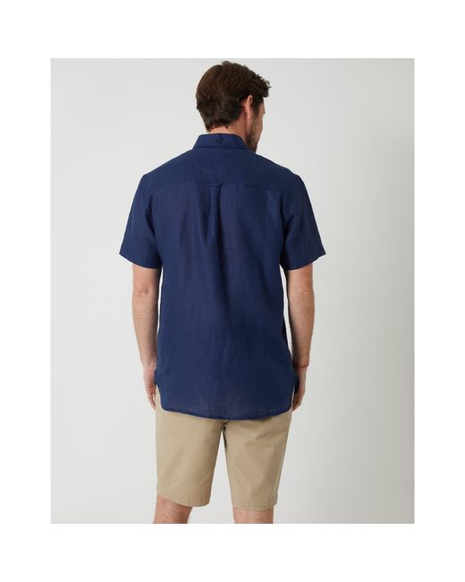 Saltwell Blue Short-Sleeve Oxford Shirt for men