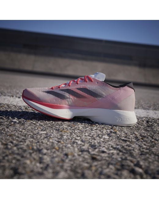 Adidas Pink Adizero Takumi Sen 10 Running Shoes