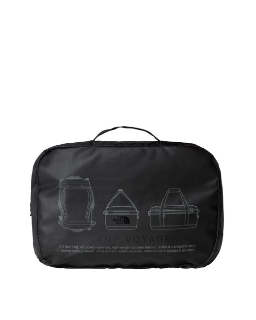 The North Face Black Base Camp Voyager Weather Resistant Holdall for men