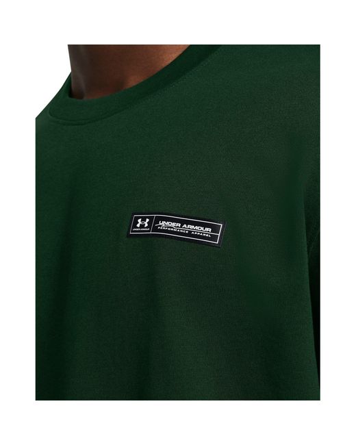 Under Armour Green Heavyweight Short-Sleeve Performance Gym Top for men