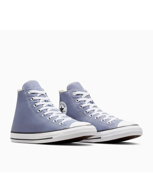 Converse Blue Adults Chuck Taylor All Star Canvas High-Top Trainers
