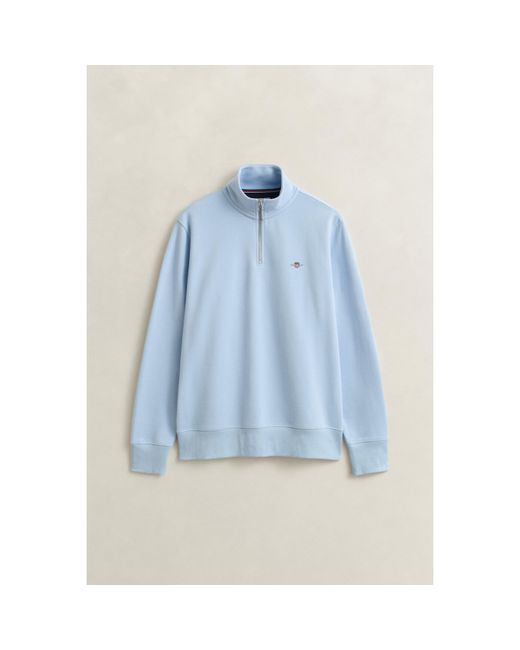 Gant Blue Shield Half-Zip Sweatshirt for men