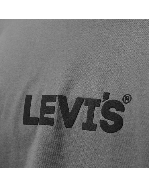 Levi's Gray Varsity Circle T Shirt for men