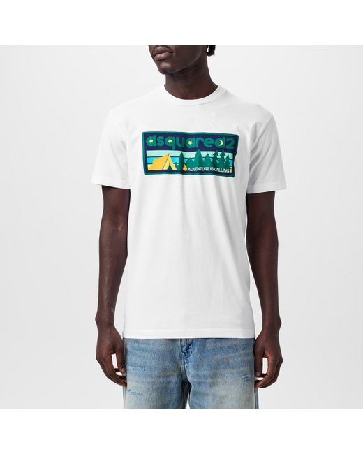 DSquared² White Cool Fit T-Shirt for men