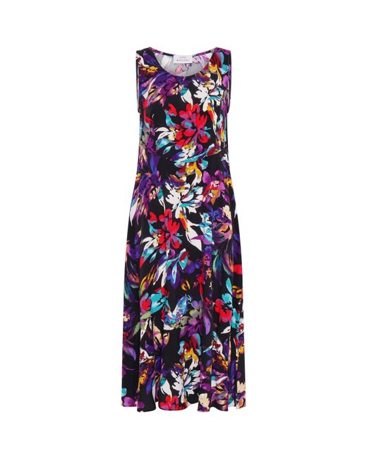Gina Bacconi Blue Dani Mult-Colour Floral Dress