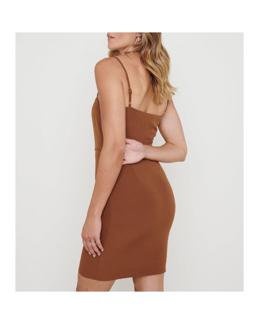 Pretty Lavish Brown Mini Dress