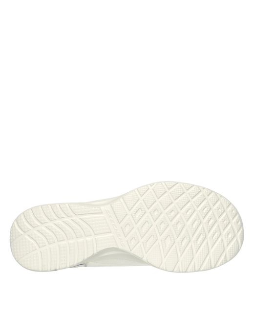 Skechers White Casual Low-Top Trainers