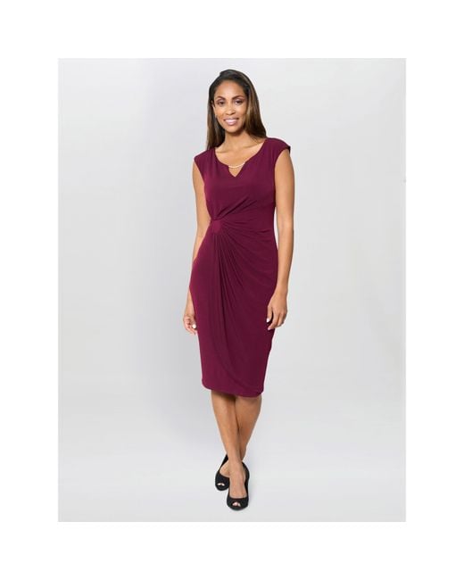 Gina Bacconi Red Helen Wrap Dress