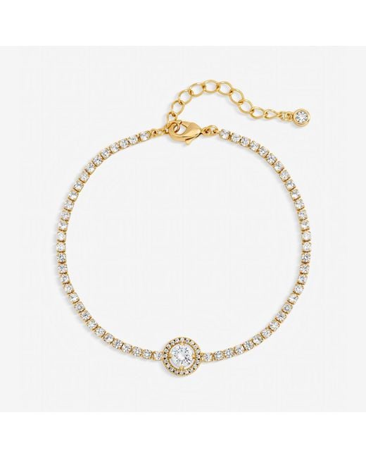 Jon Richard Metallic Plated And Crystal Stone Bracelet