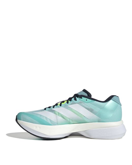 Adidas Green Adizero Boston 13 Road Running Shoes for men