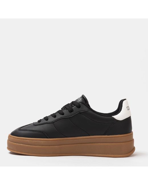 Kappa Black Scafa Platform Ladies Trainers