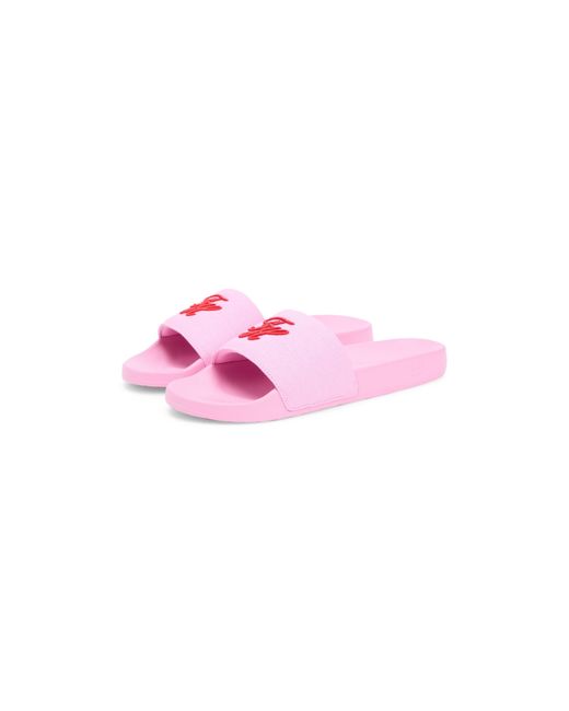 Tommy Hilfiger Pink Pool Sliders