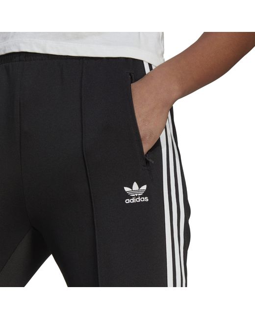 Adidas Originals Black Closed Hem Tapered Fit Tracksuit Joggers