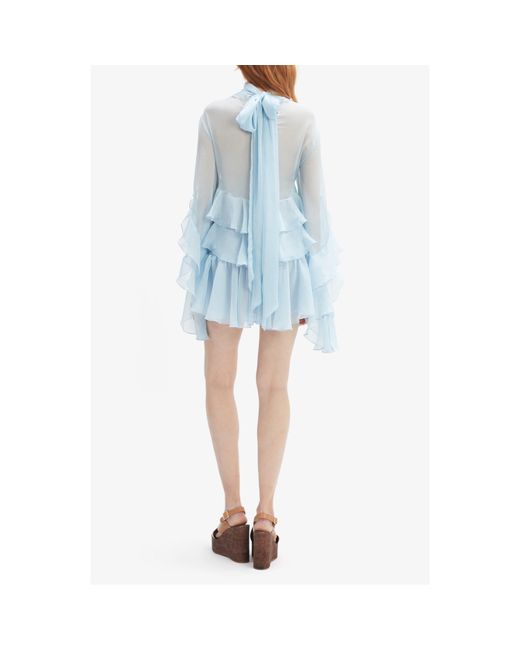 Bardot Blue Anyssa Mini Dress