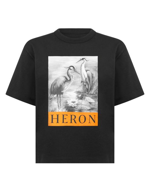 Heron Preston Black Print T-Shirt