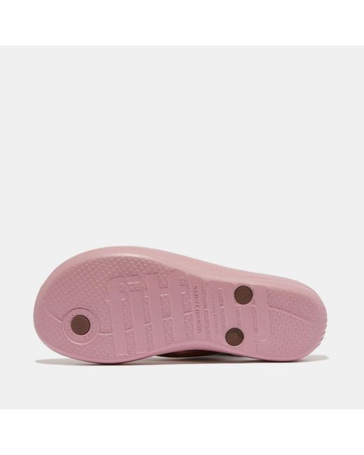 Fitflop Pink Fit Flop Iqushion X Jim Thompson Leather Flip Flops