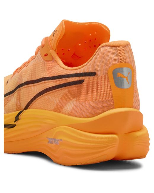 PUMA Orange Deviate Nitro Elite 3 Road Running Shoes for men