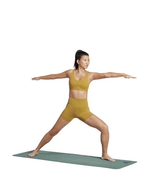 Adidas Yellow All Me 5-Inch Short Leggings