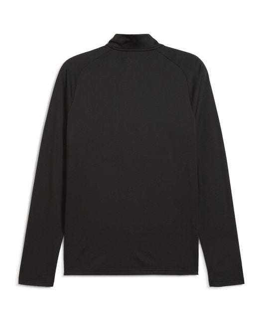 PUMA Black Tad Qz Long Sleeve Performance Gym Top for men