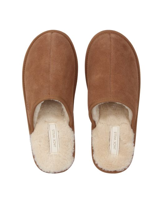 Jack Wills Brown Mule Slippers for men