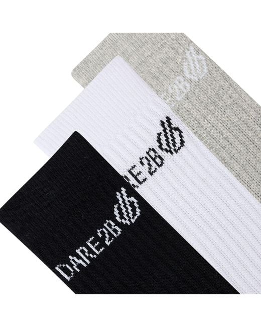Dare 2b Black Movement Crew Socks 3 Pack