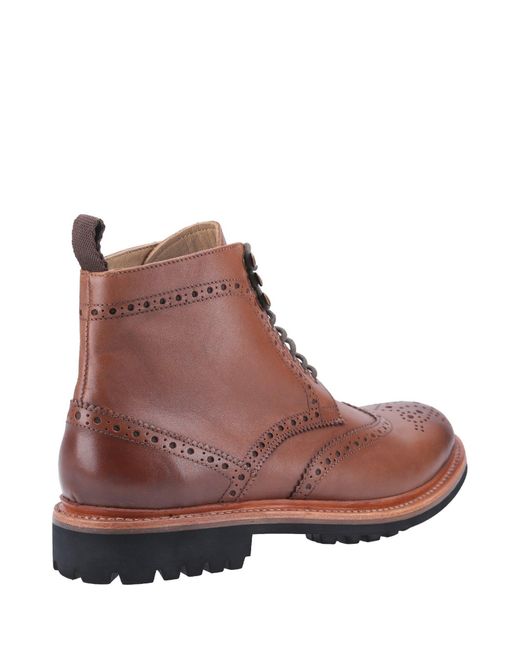 Cotswold Brown Rissington Commando Goodyear Welt Boot for men