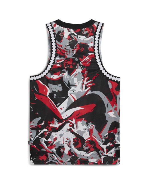 PUMA Red Performance Basketball Jersey for men