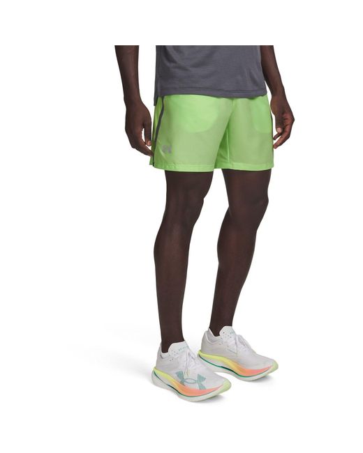 Under Armour Green Performance Running Shorts for men
