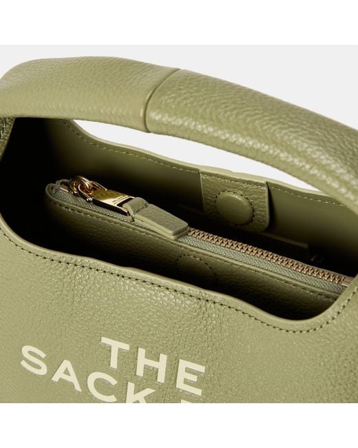 Marc Jacobs Green The Mini Sack Handbag