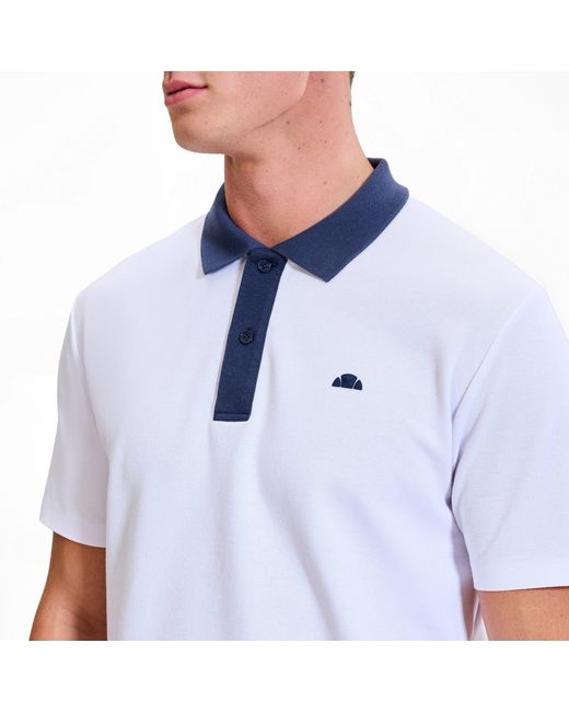 Ellesse Blue Short Sleeve Polo Shirt for men
