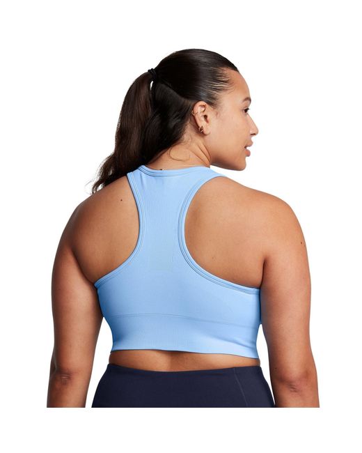 Under Armour Blue Vanish Seamless Medium Impact Sports Bra