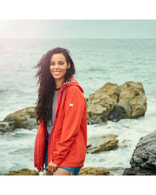 Regatta Red Bayarma Breathable Long Sleeve Waterproof Jacket