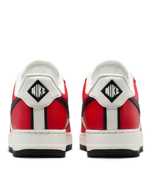 Nike Red Air Force 1 07 Shoes for men