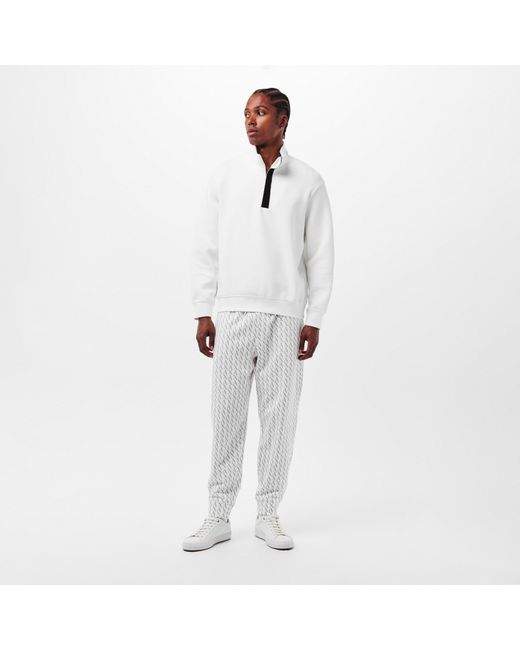 ARMANI EXCHANGE White Closed Cuff Woven Joggers for men