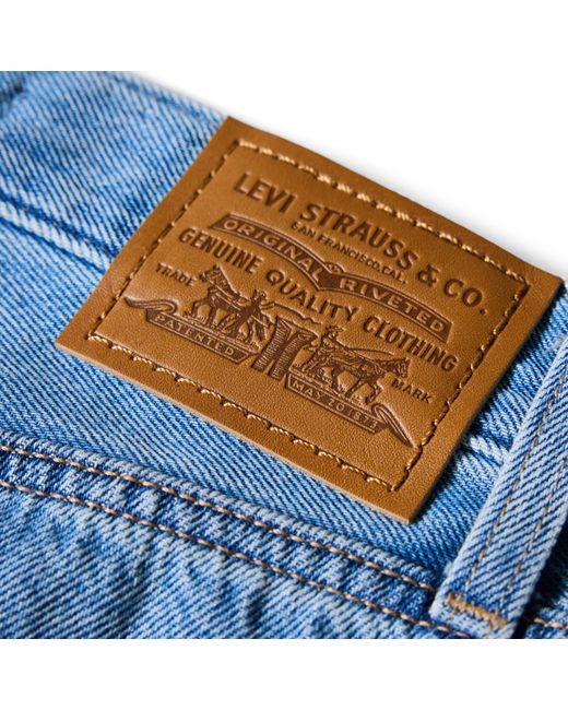 Levi's Blue Baggy Dad Denim Shorts
