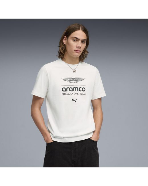 PUMA White X Aston Martin F1 Team Essentials Tee