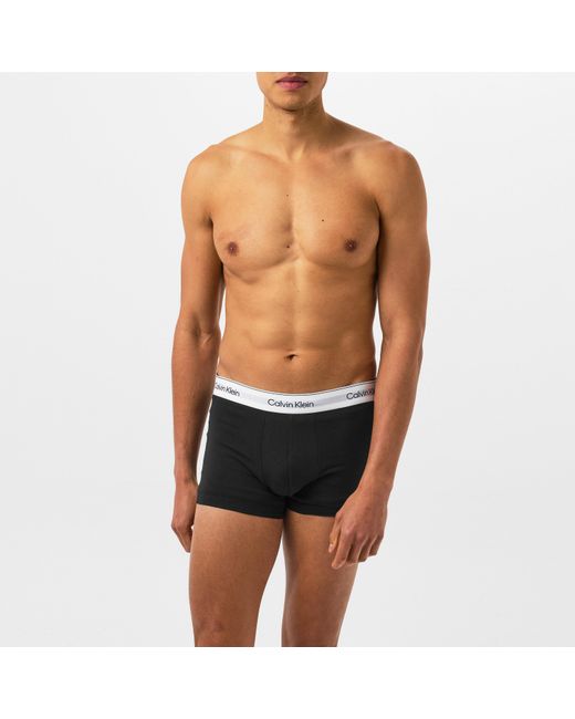 Calvin Klein Blue 3-Pack Logo Trunks for men