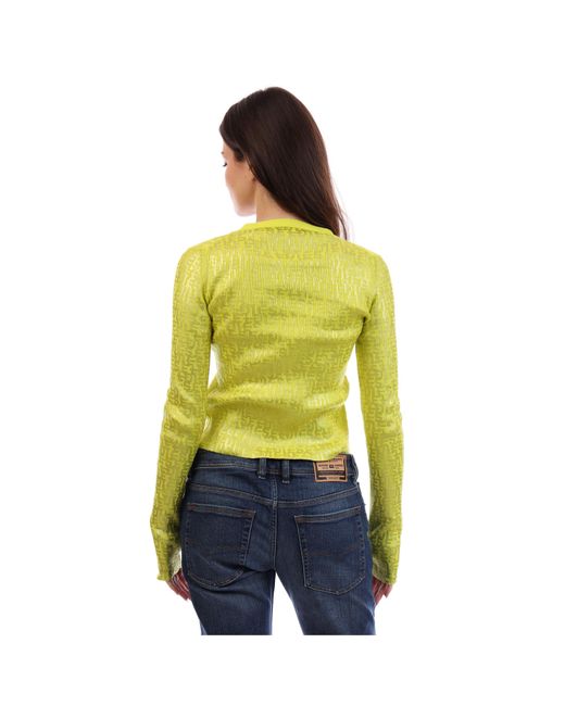 DIESEL Yellow M Gria Maglia Cardigan