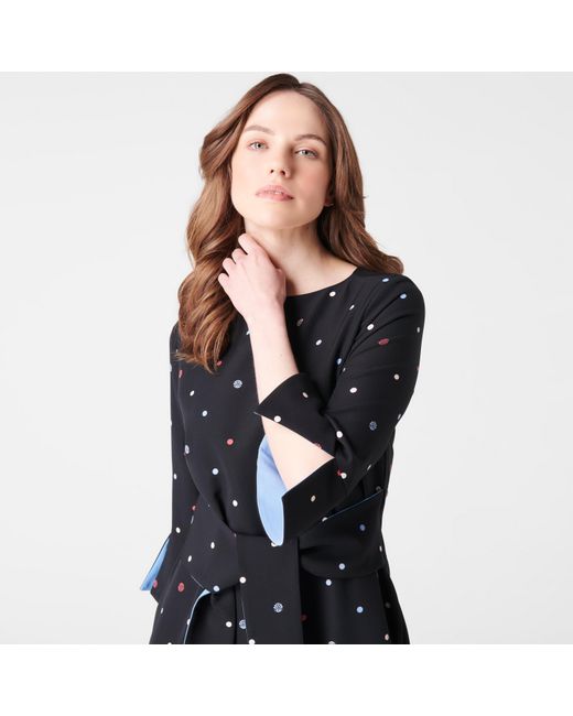 Biba Black Tie Midi Dress