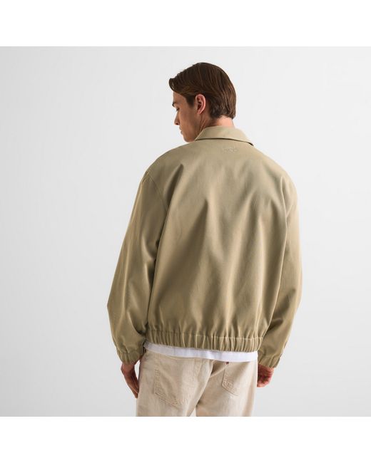 Maison Kitsuné Green Elasticated Zip Blouson Harrington Jacket for men