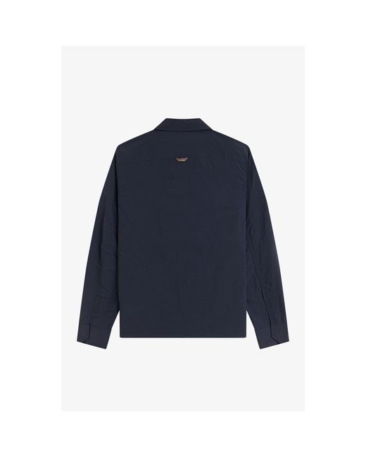 Fred Perry Blue Overshirt for men