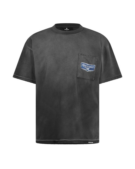 Represent Black Oversized T-Shirt for men