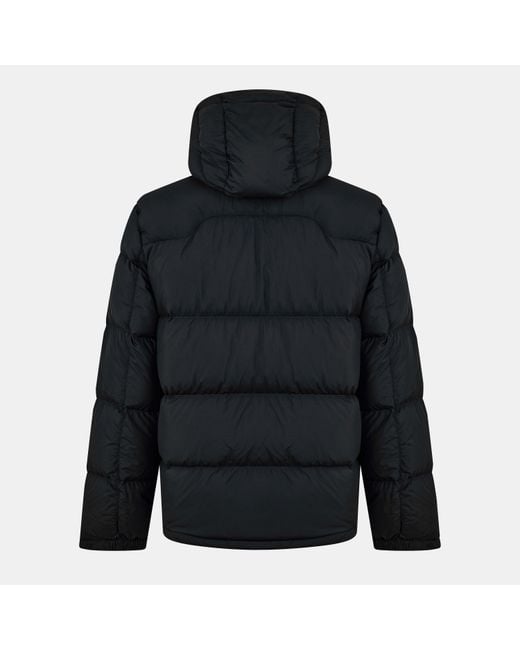 Ralph Lauren Black El Cap Water Resistant Duck Down Detachable Hood Short Puffer Jacket for men