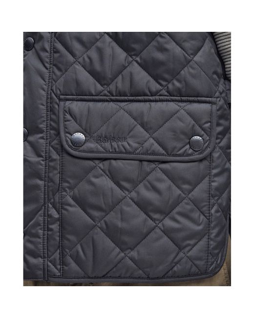 Barbour Blue Lowerdale Diamond-Quilted Gilet for men