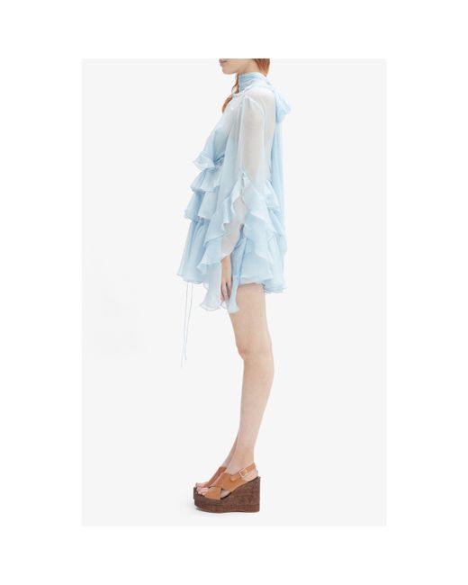 Bardot Blue Anyssa Mini Dress