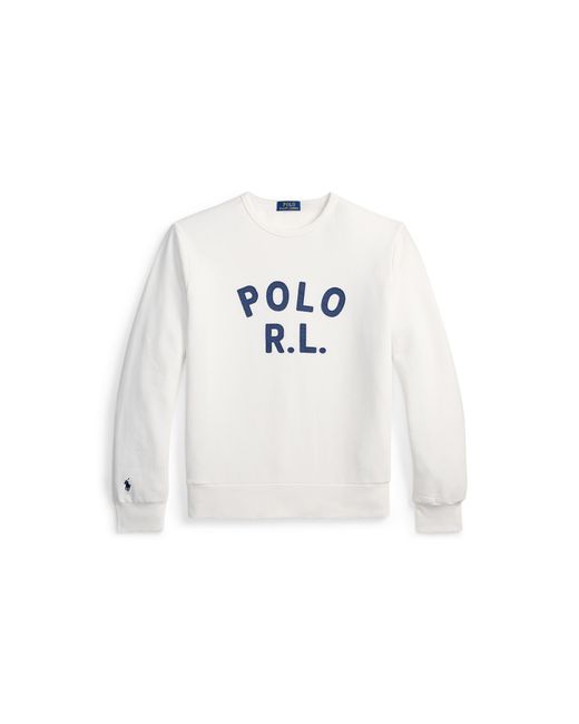 Polo Ralph Lauren White Crew Sweatshirt for men