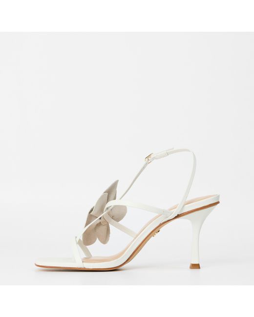 ALDO White Sandflower Heeled Sandals