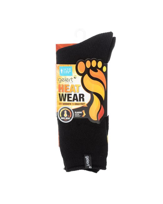 Gelert Black Heat Wear Socks for men